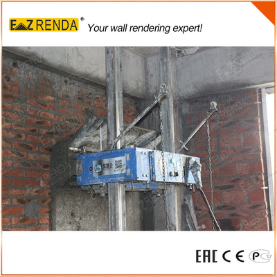 0.75kw Brick Wall Gypsum Plaster Machine Single / Three Phase